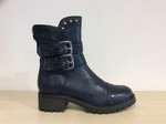  CASTA BOOTS  CUIR MARINE ET NOIR